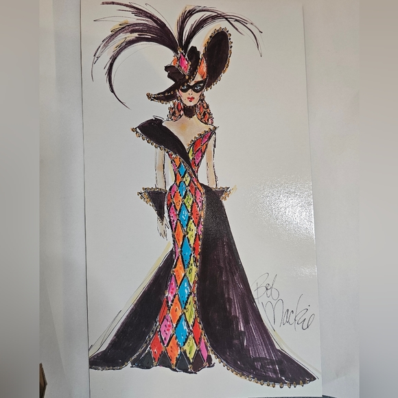 Bob Mackie Masquerade Ball Barbie Doll - Vintage NIB - Picture 4 of 7